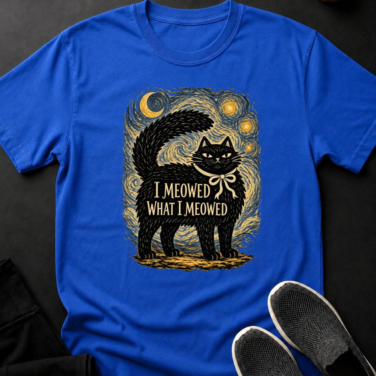 I Meowed What I Meowed Starry Night