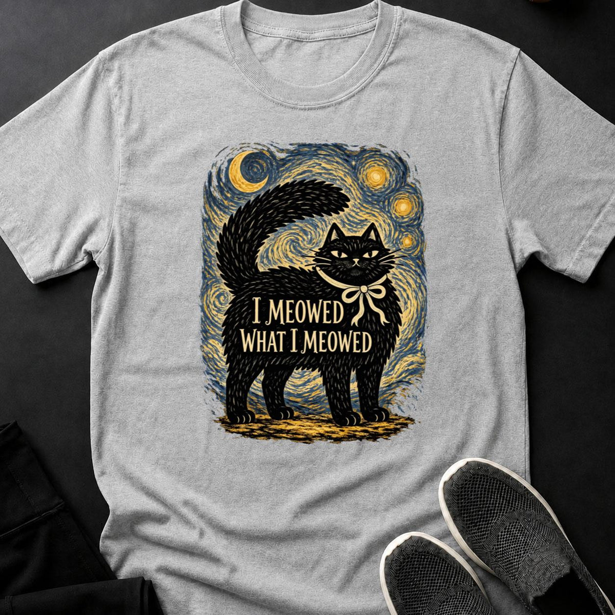 I Meowed What I Meowed Starry Night