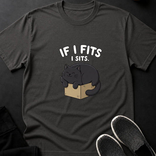 If I Fits I Sits Cat Tee