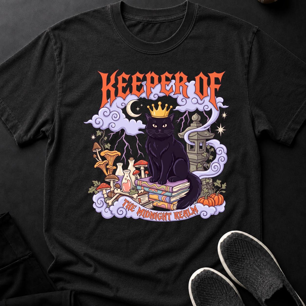Keeper Of The Midnight Realm Cat Tee