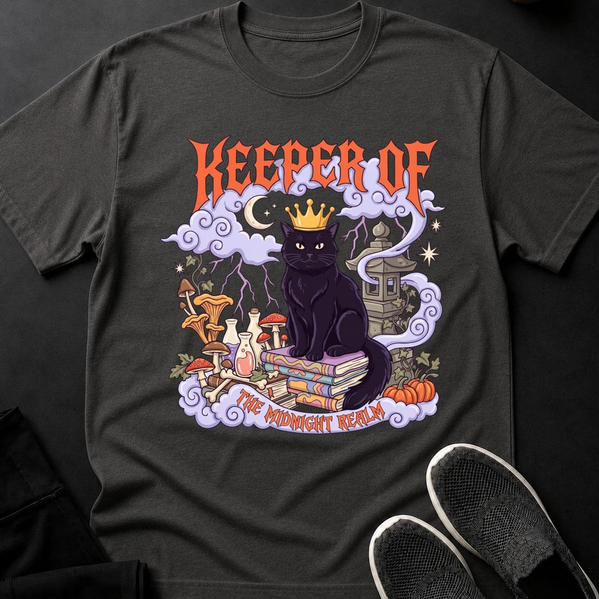 Keeper Of The Midnight Realm Cat Tee