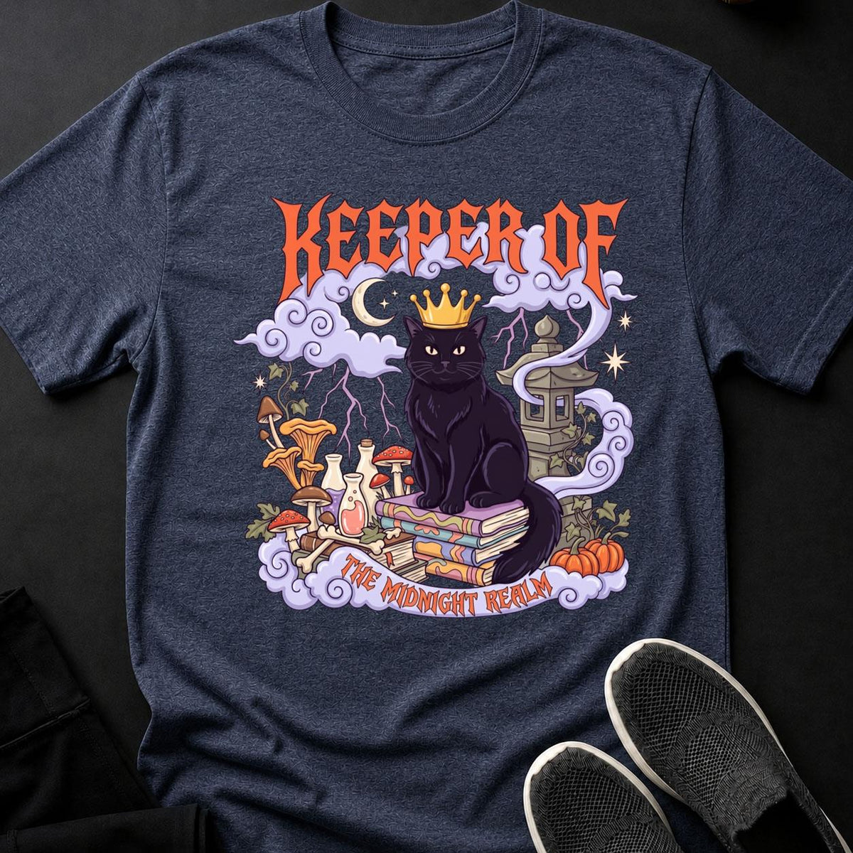 Keeper Of The Midnight Realm Cat Tee