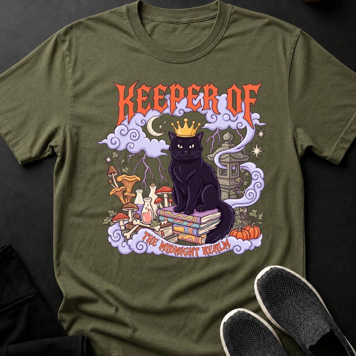 Keeper Of The Midnight Realm Cat Tee