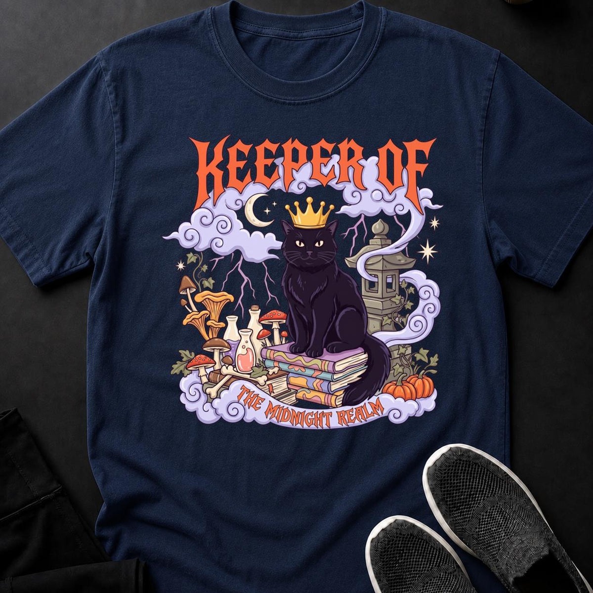 Keeper Of The Midnight Realm Cat Tee