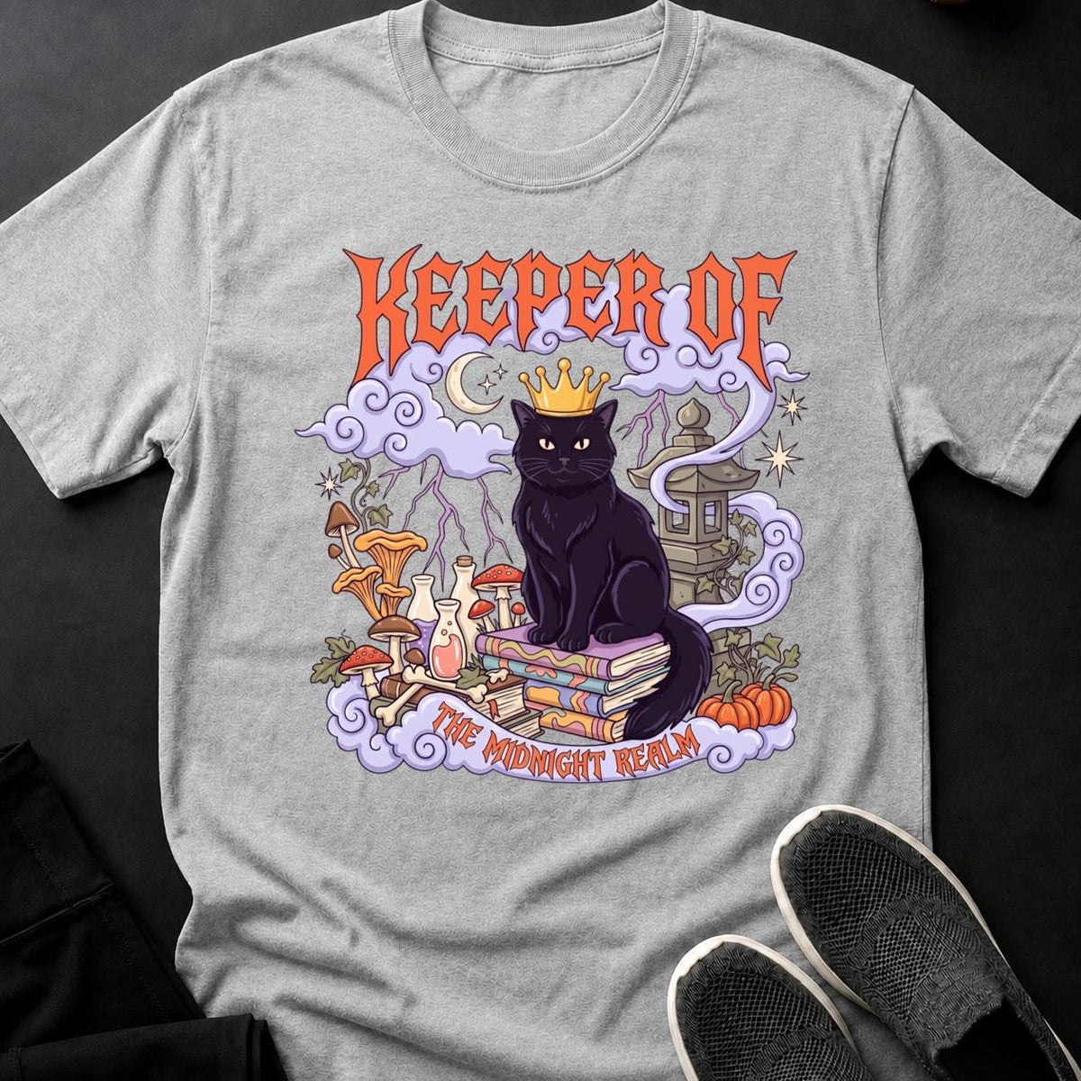 Keeper Of The Midnight Realm Cat Tee