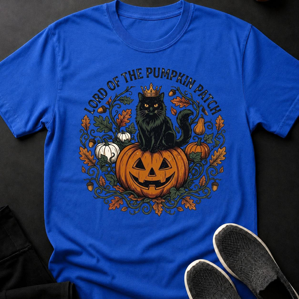 Lord Of The Pumpkin Patch Cat Tee