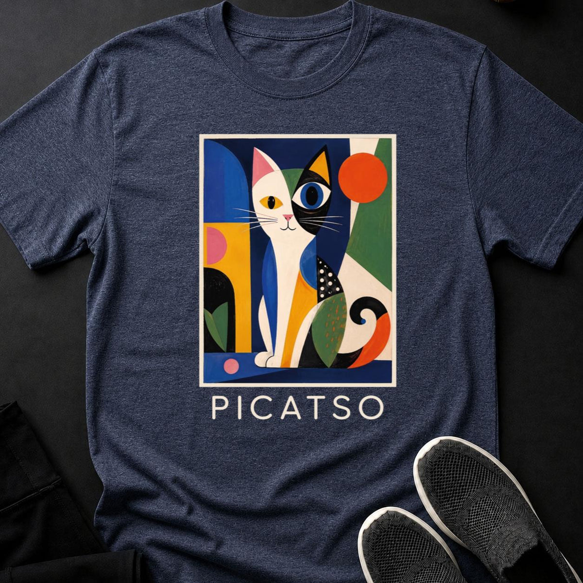 Picatso Bold Geometric Colorful Cat