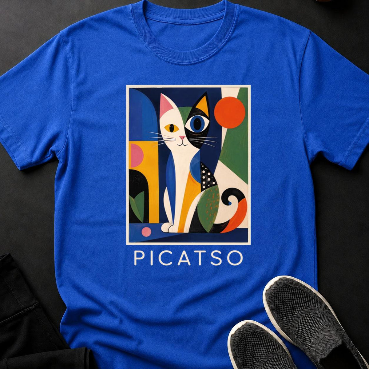 Picatso Bold Geometric Colorful Cat