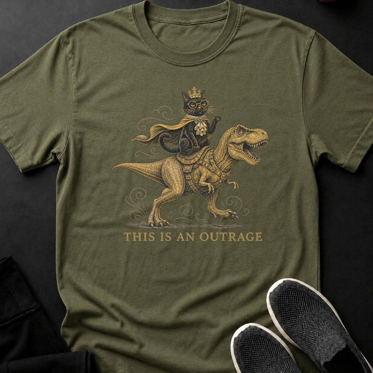Regal Cat’s Dinosaur Outrage
