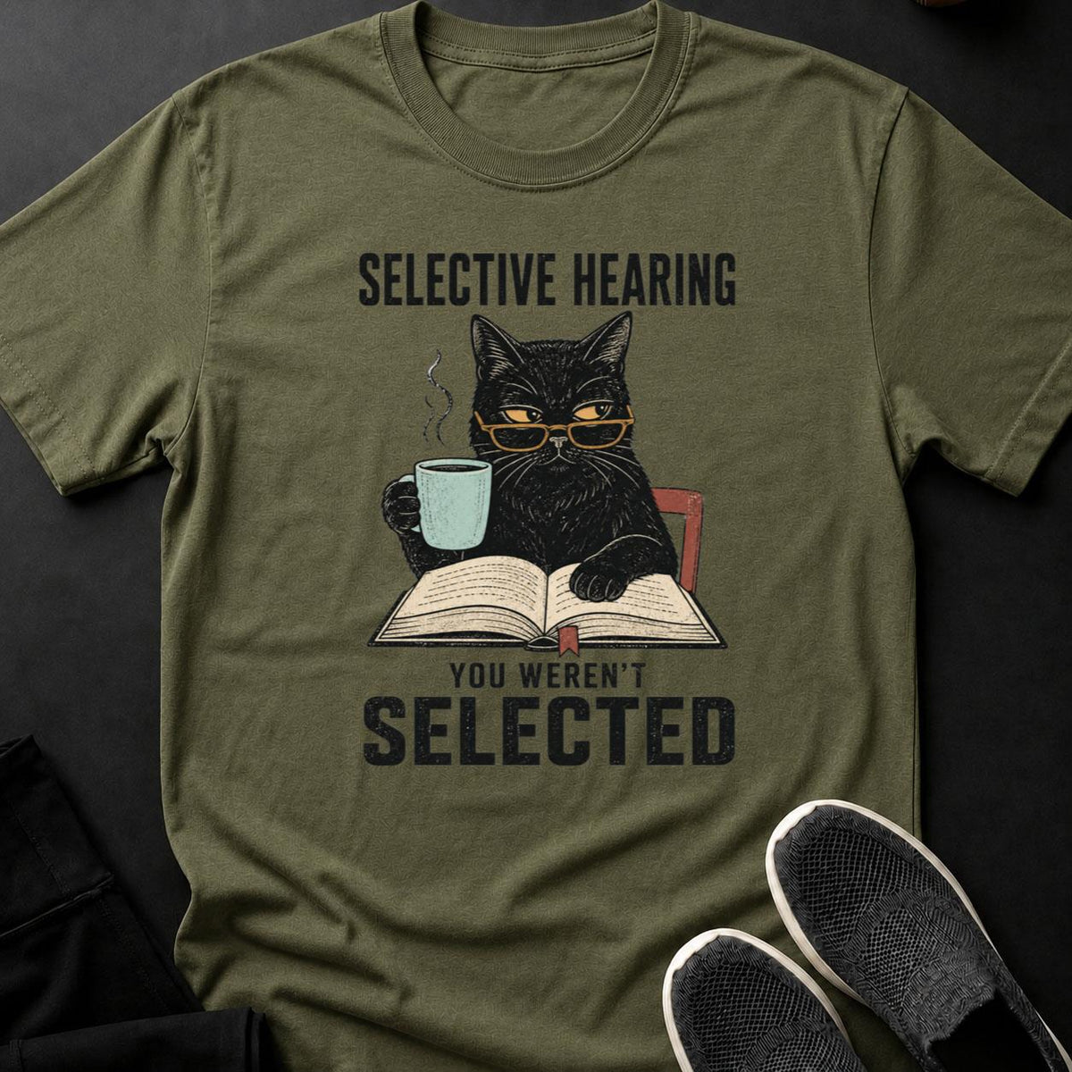 Selective Hearing Cat Poster
