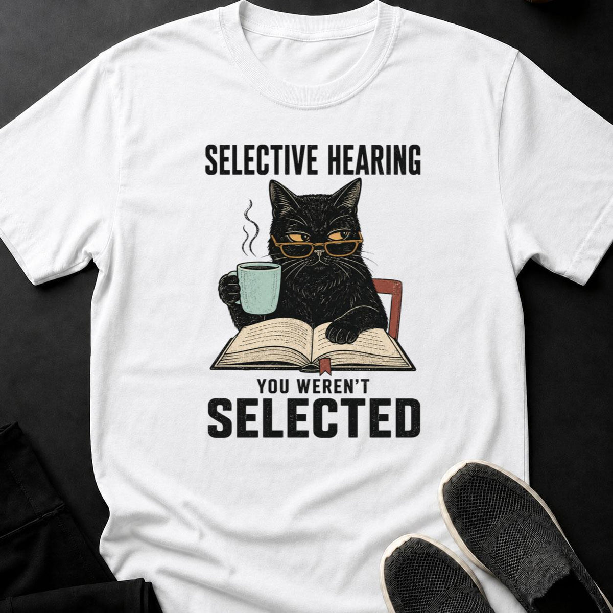 Selective Hearing Cat Poster