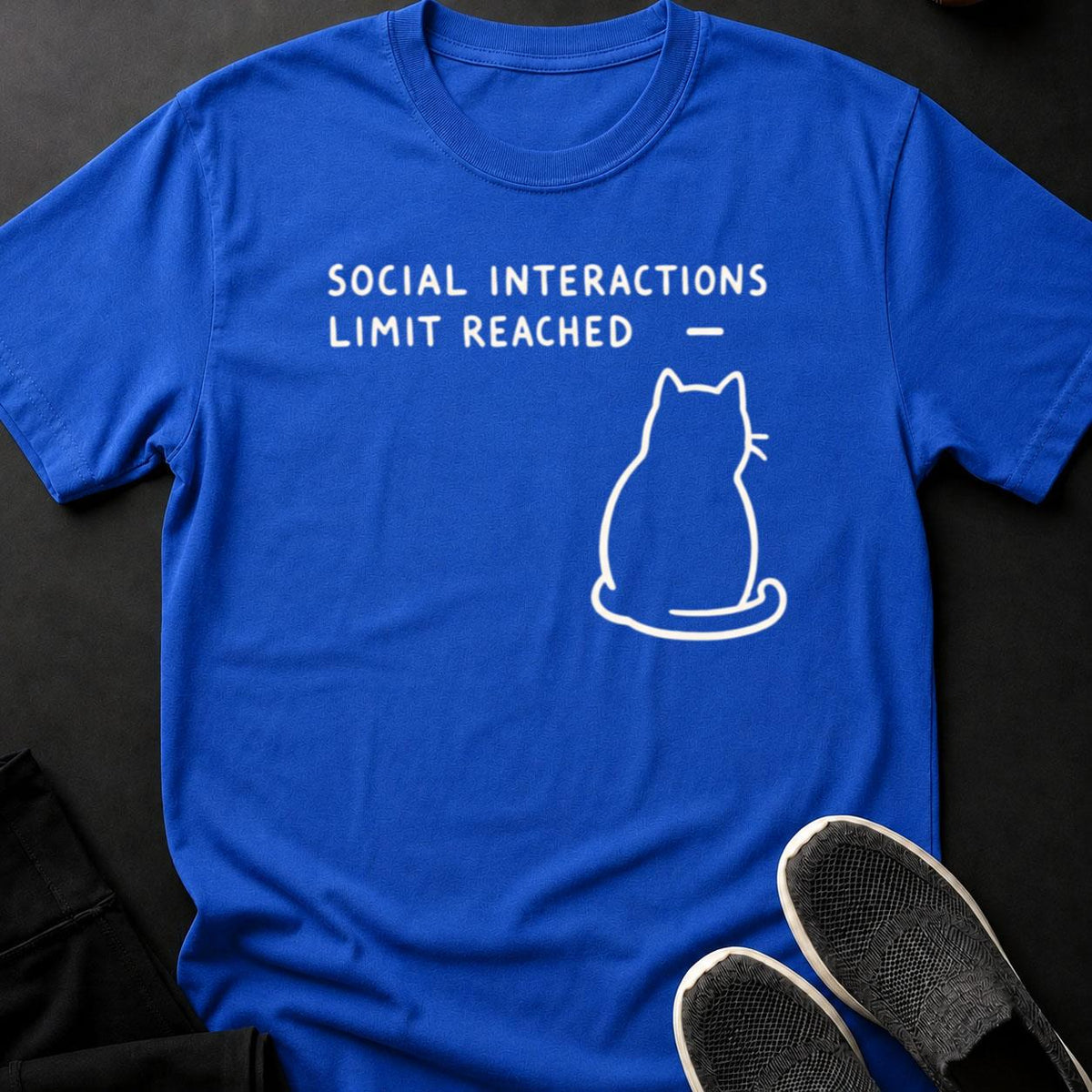Social Interactions Limit Reached Cat Tee