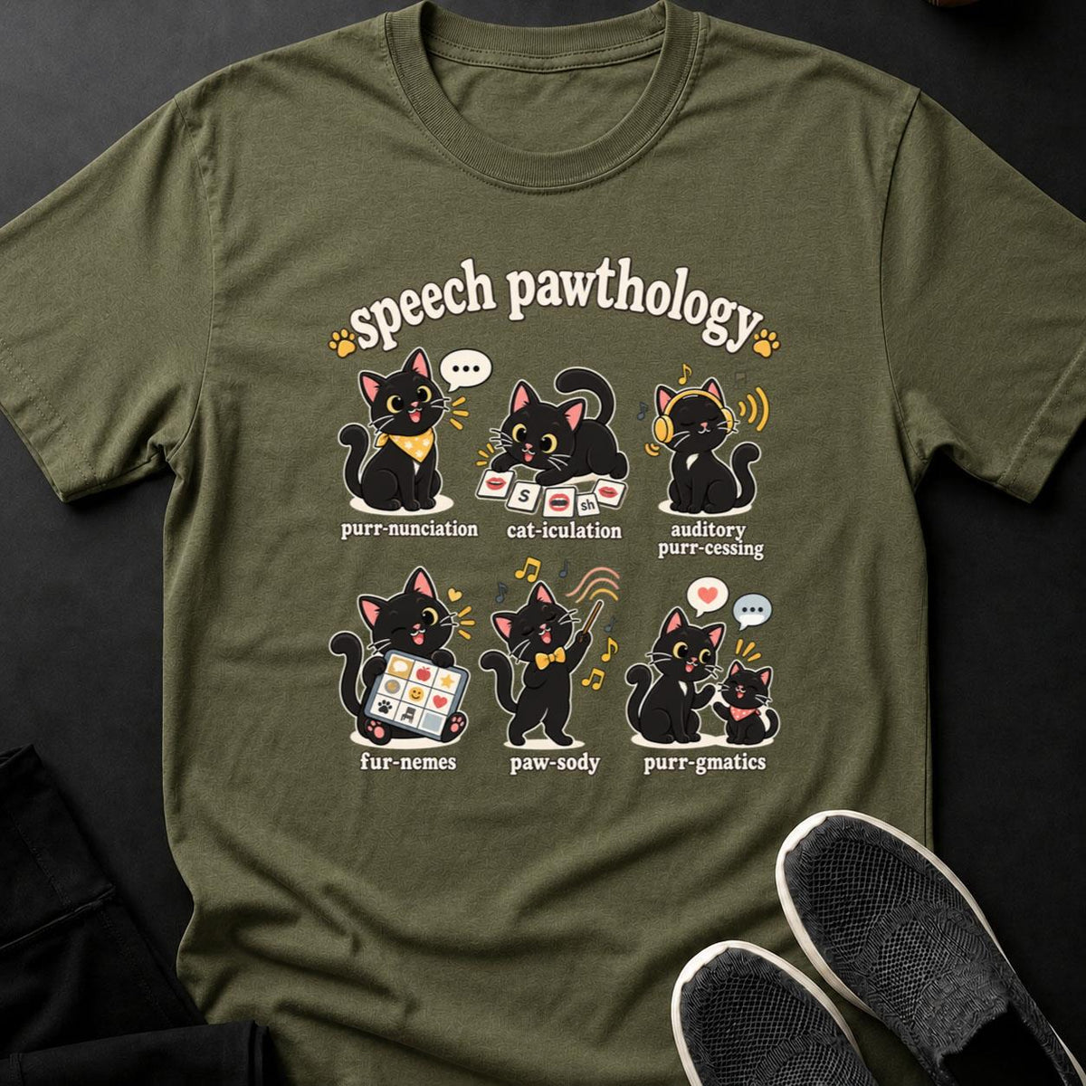 Speech Pawthology Cat Sticker Set