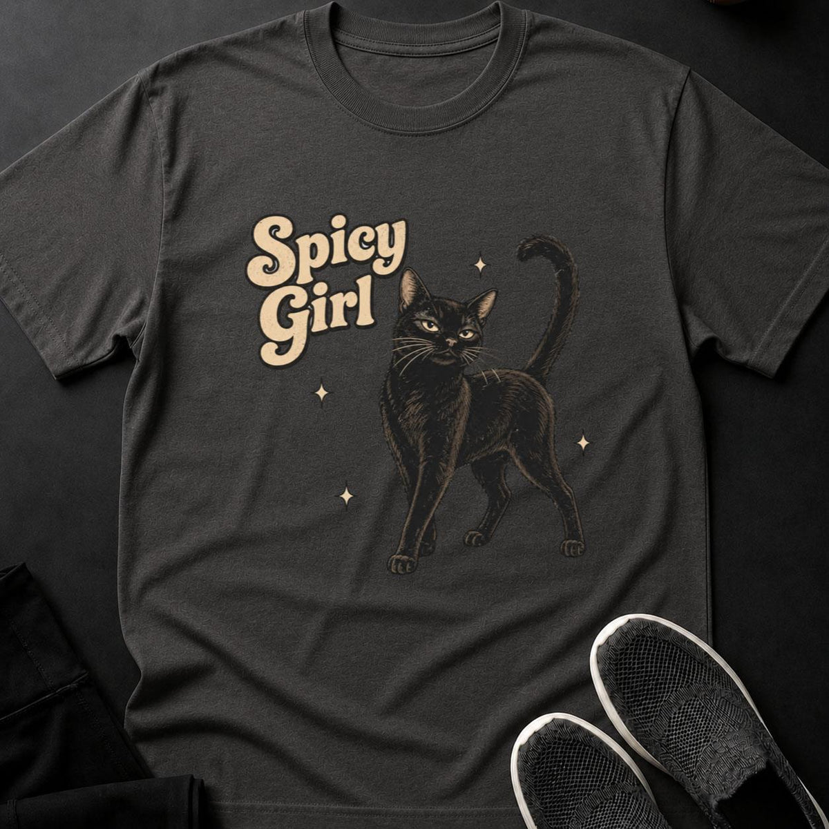 Spicy Girl Retro Cat Poster(1)