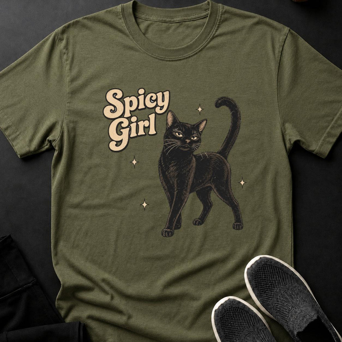Spicy Girl Retro Cat Poster(1)