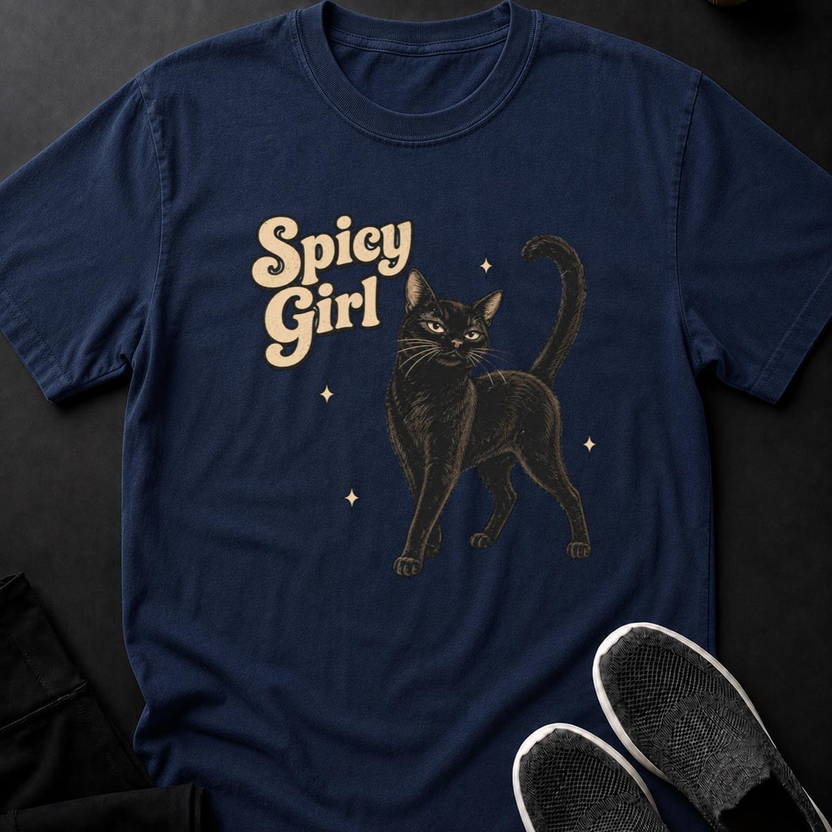 Spicy Girl Retro Cat Poster(1)