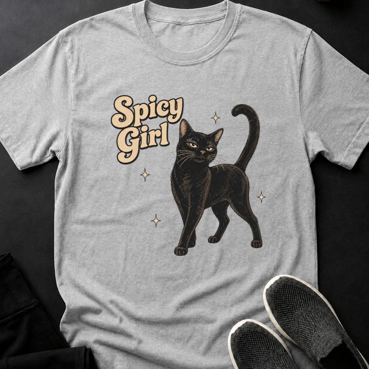 Spicy Girl Retro Cat Poster(1)