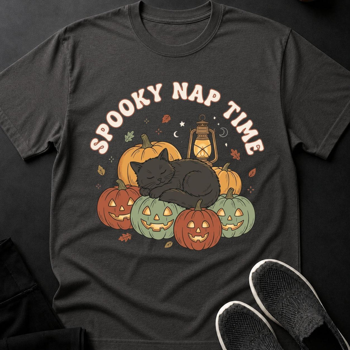 Spooky Nap Time Cat Tee