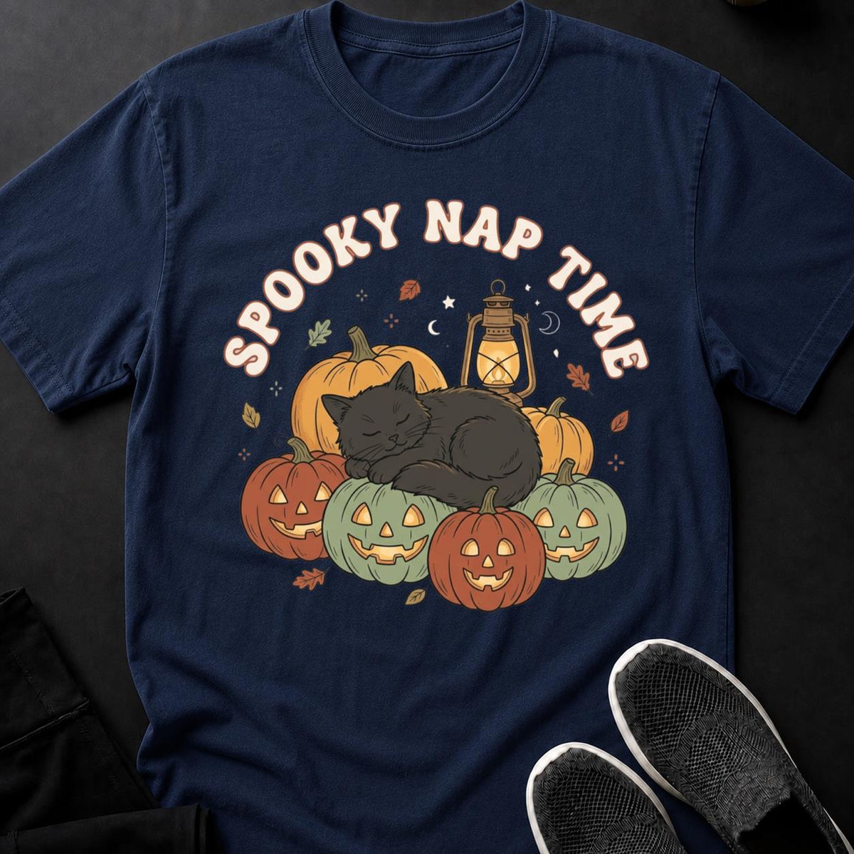 Spooky Nap Time Cat Tee