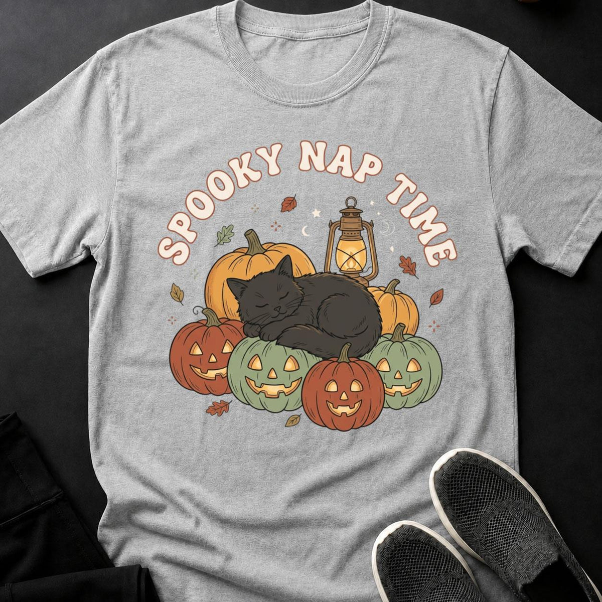 Spooky Nap Time Cat Tee