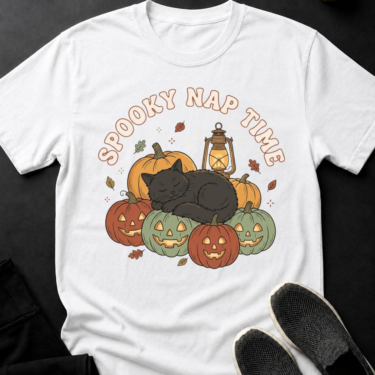 Spooky Nap Time Cat Tee