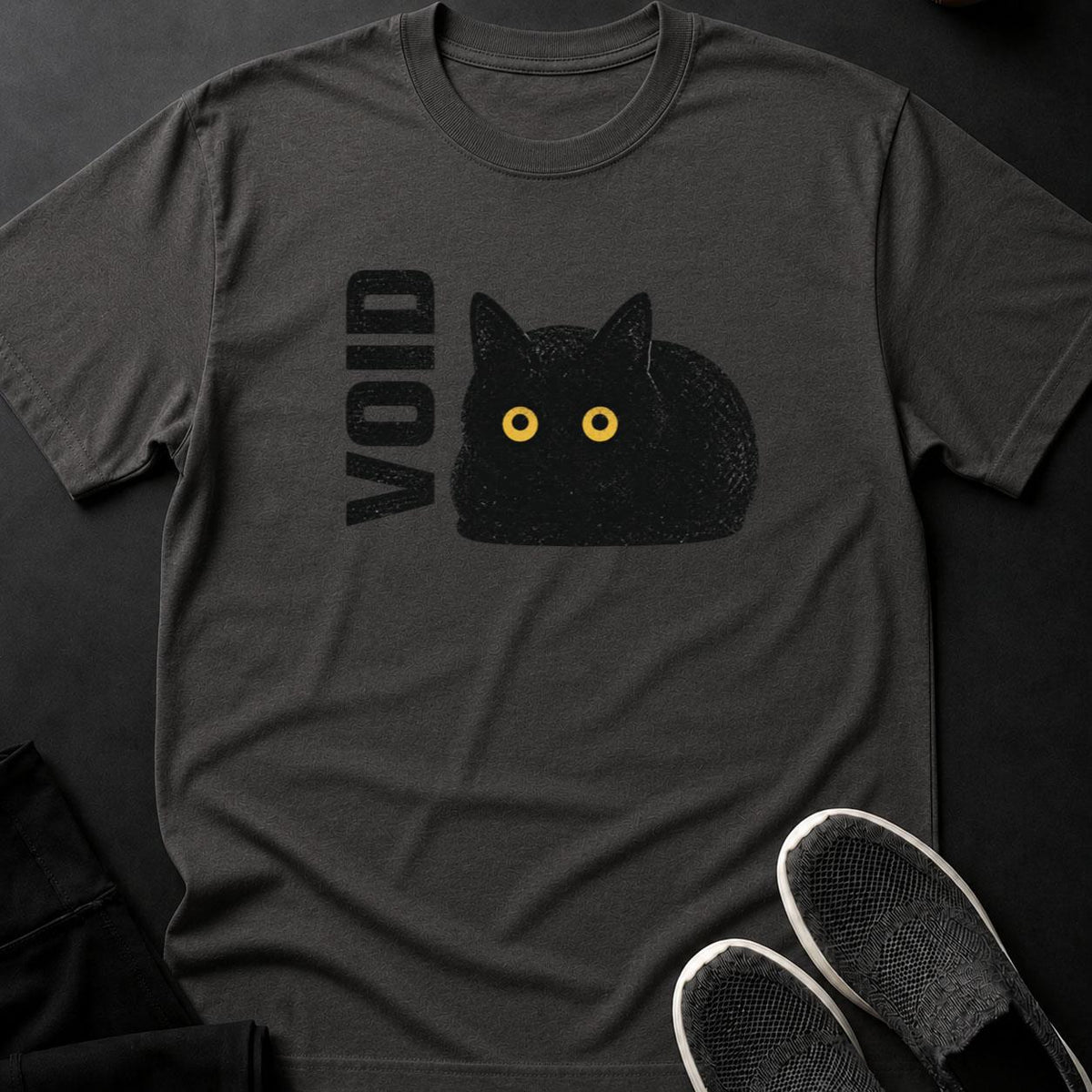 The Void Vintage Sparkle Cat Tee