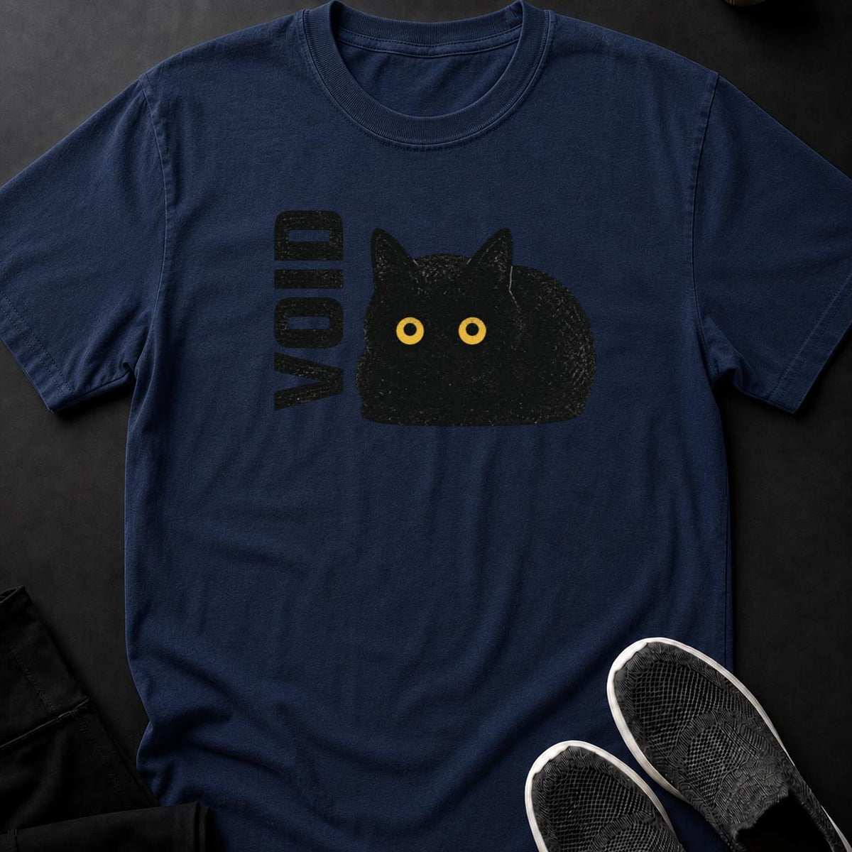 The Void Vintage Sparkle Cat Tee
