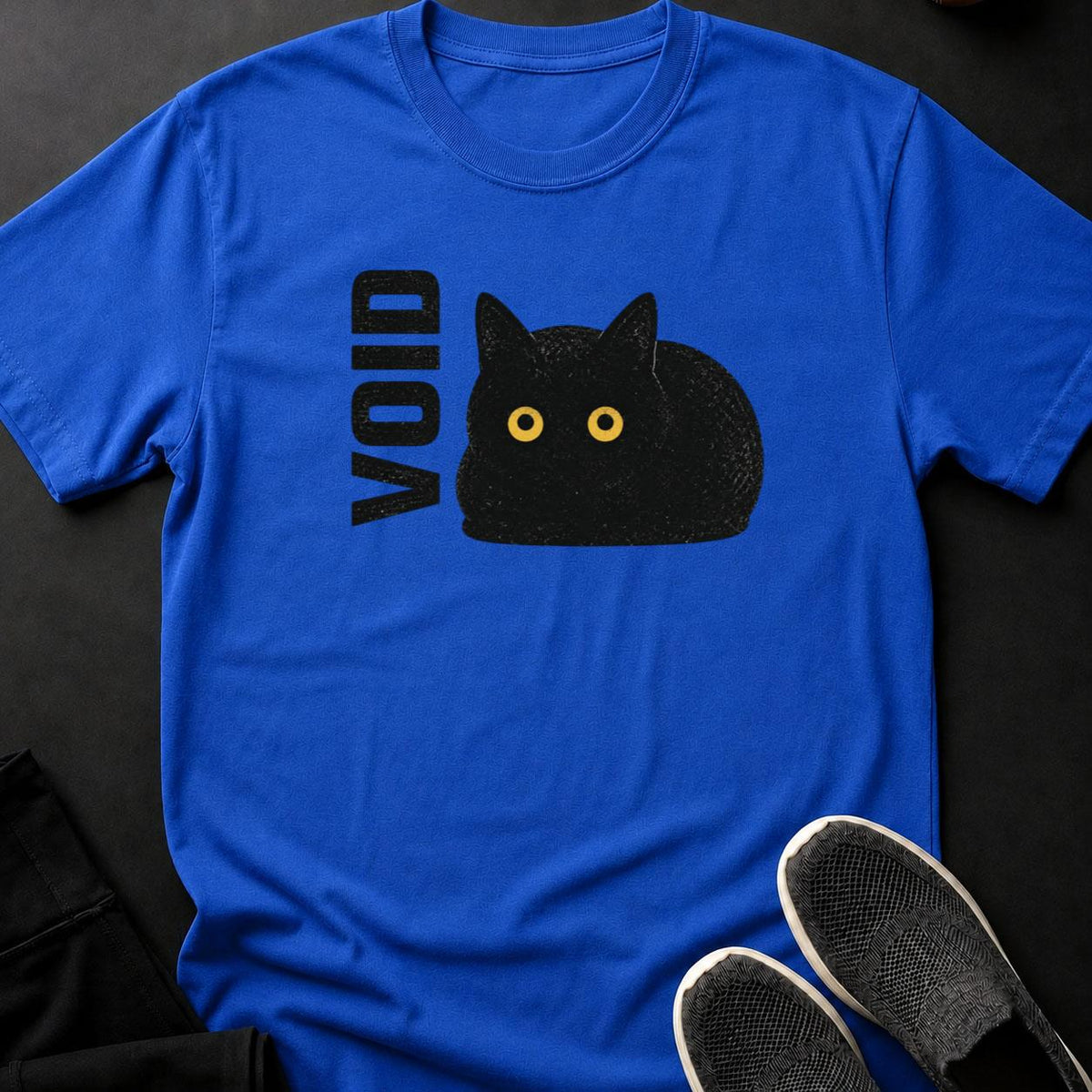 The Void Vintage Sparkle Cat Tee