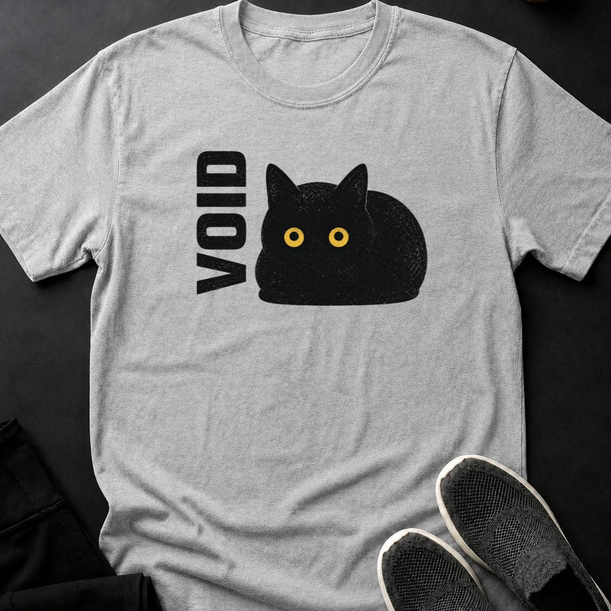 The Void Vintage Sparkle Cat Tee