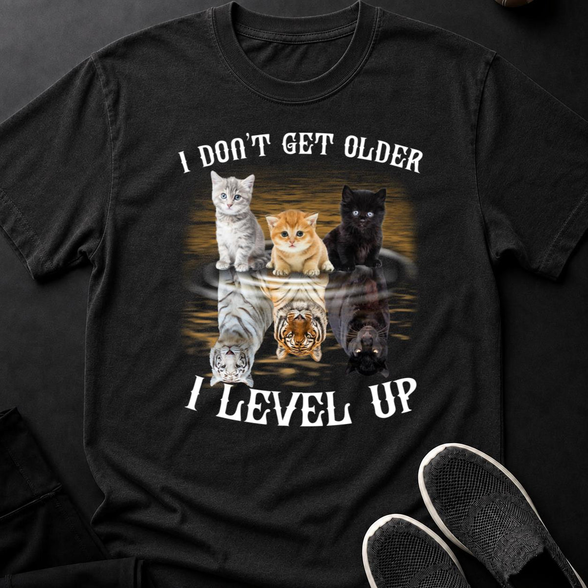 Tiny Cat Big Tiger Energy Tee