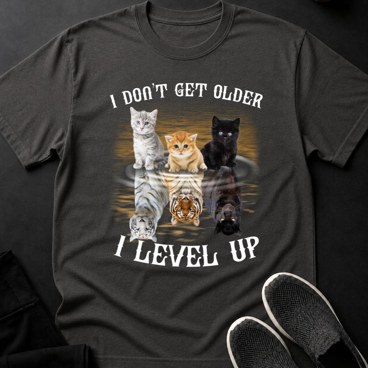 Tiny Cat Big Tiger Energy Tee