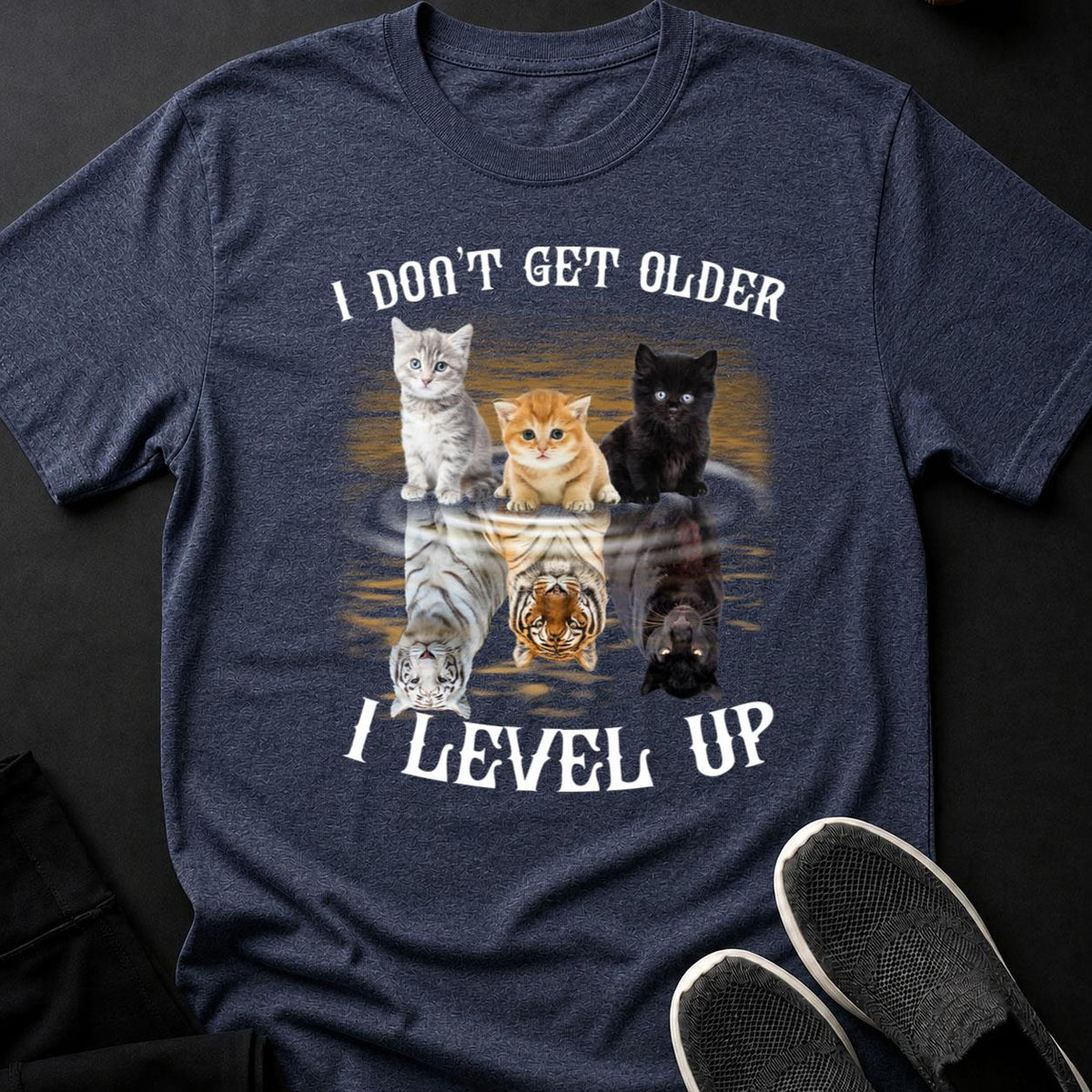 Tiny Cat Big Tiger Energy Tee