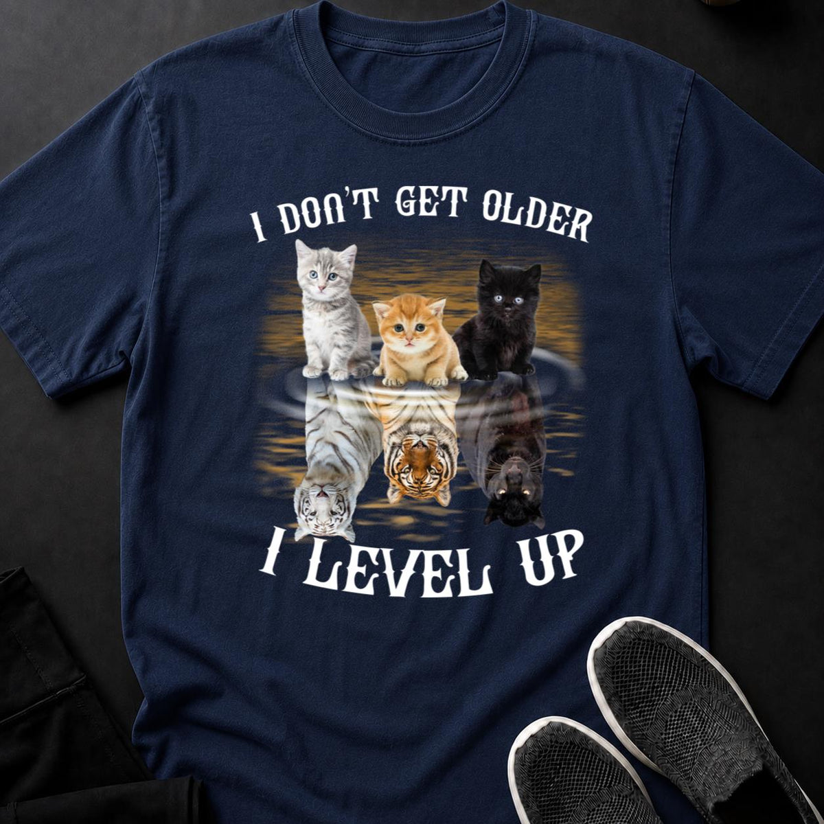 Tiny Cat Big Tiger Energy Tee