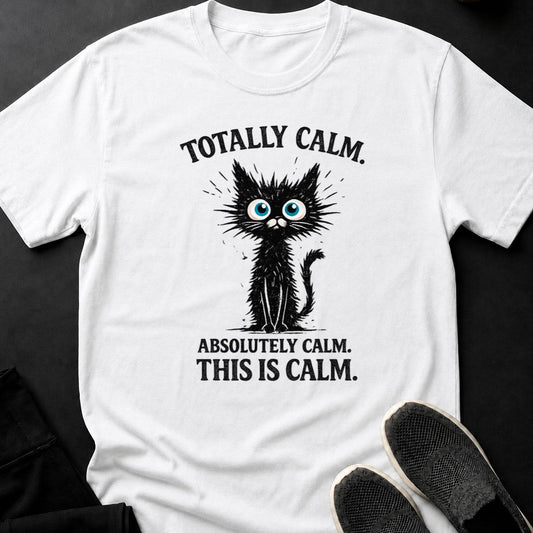 Totally Calm Absolutely Calm This Is Calm Cat Tee
