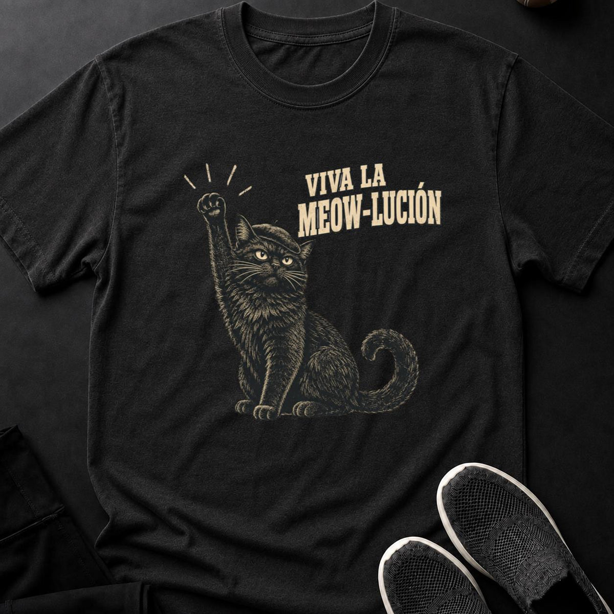 Viva La Meow-lución Cat Poster