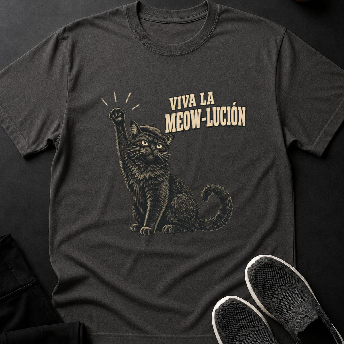 Viva La Meow-lución Cat Poster