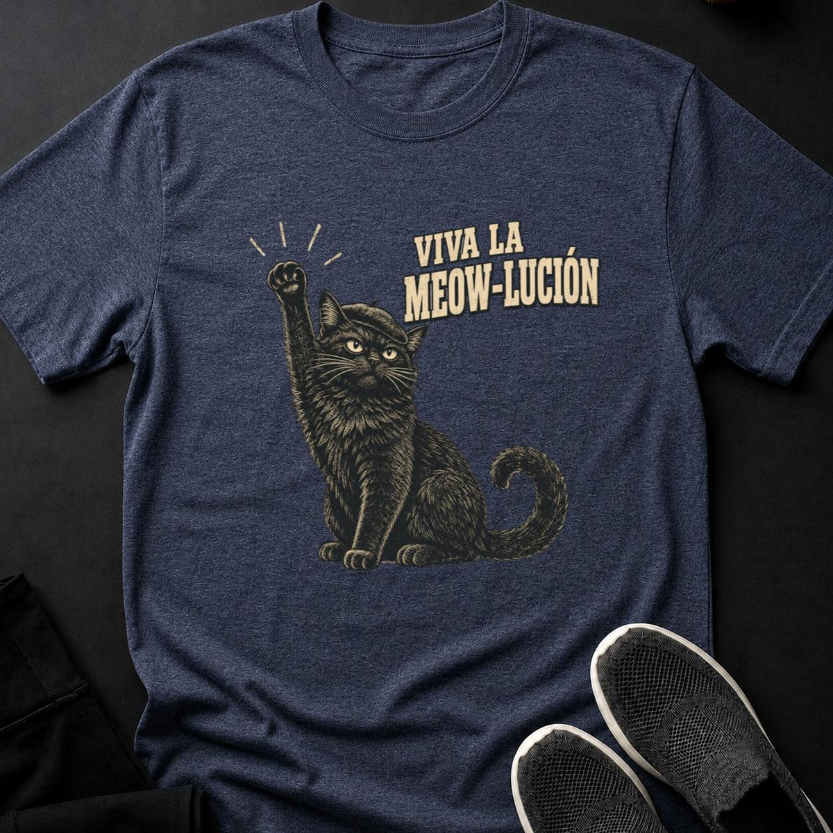 Viva La Meow-lución Cat Poster