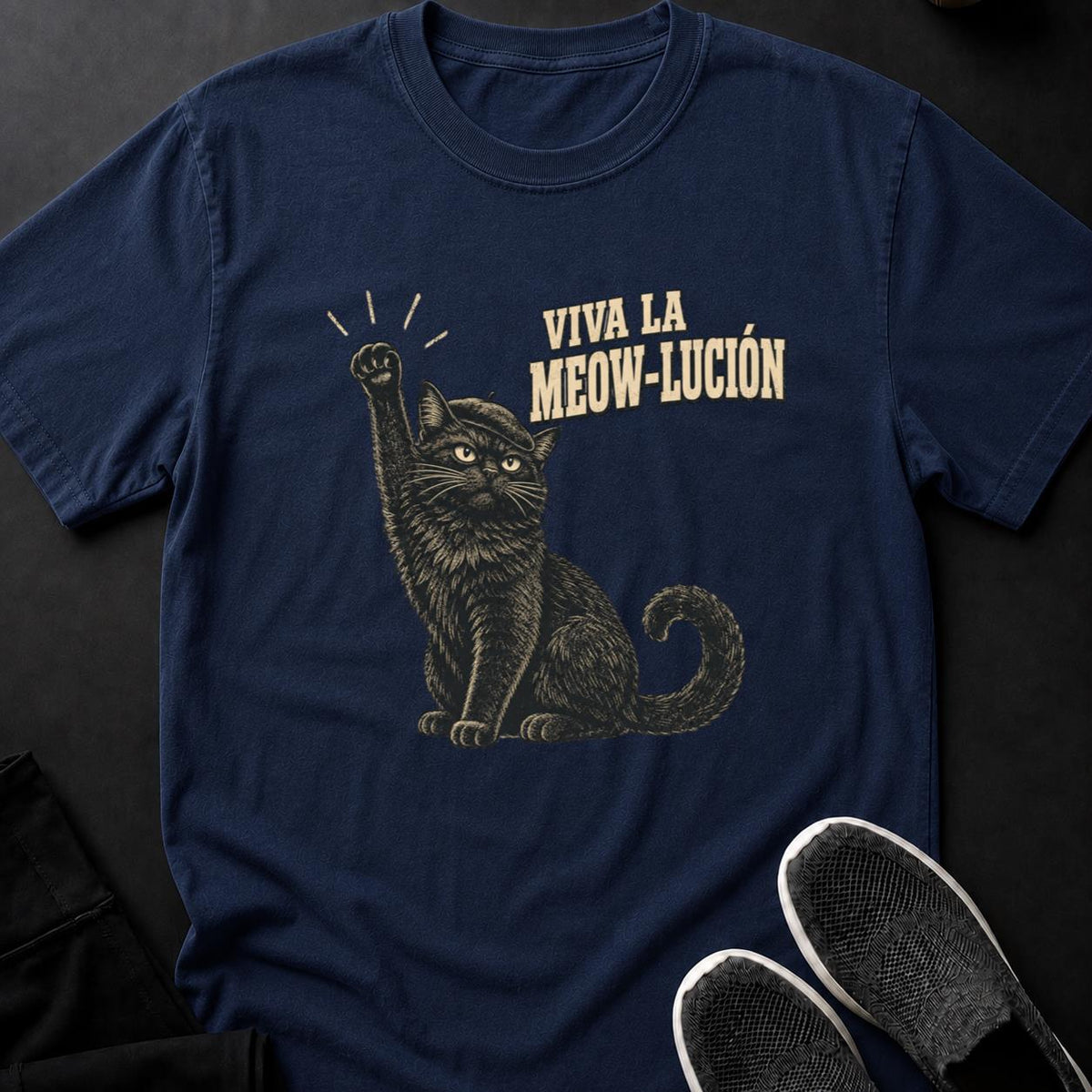 Viva La Meow-lución Cat Poster
