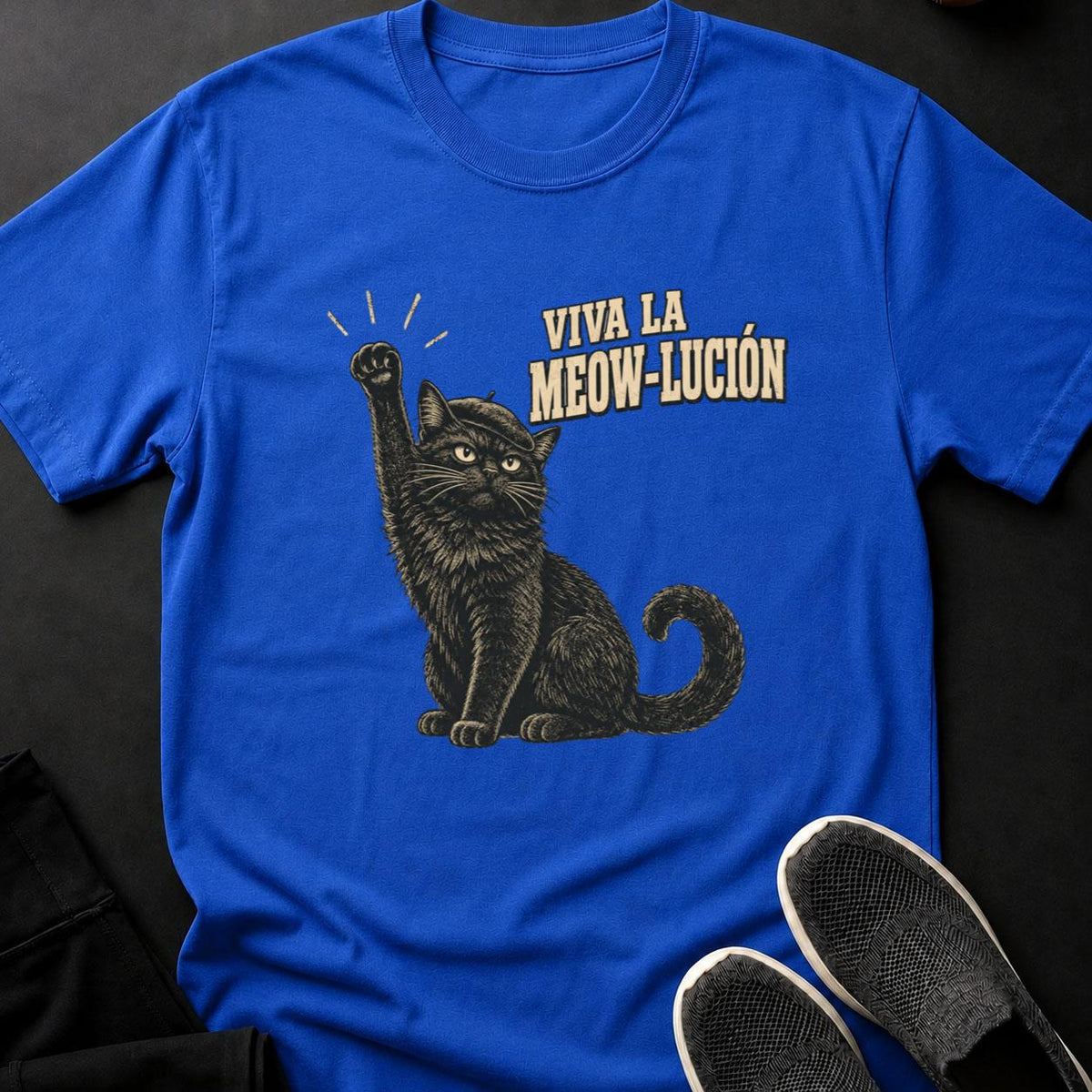 Viva La Meow-lución Cat Poster