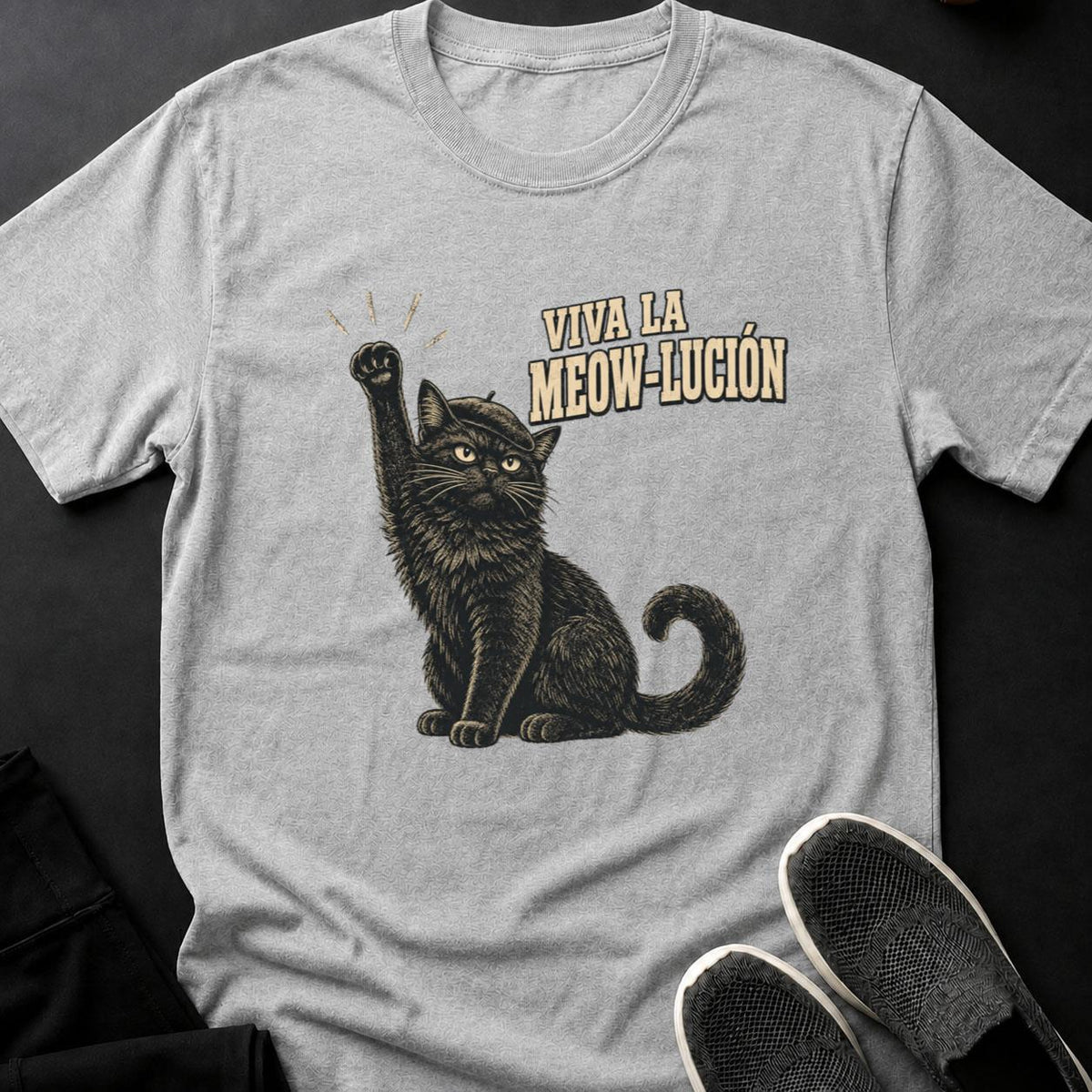 Viva La Meow-lución Cat Poster
