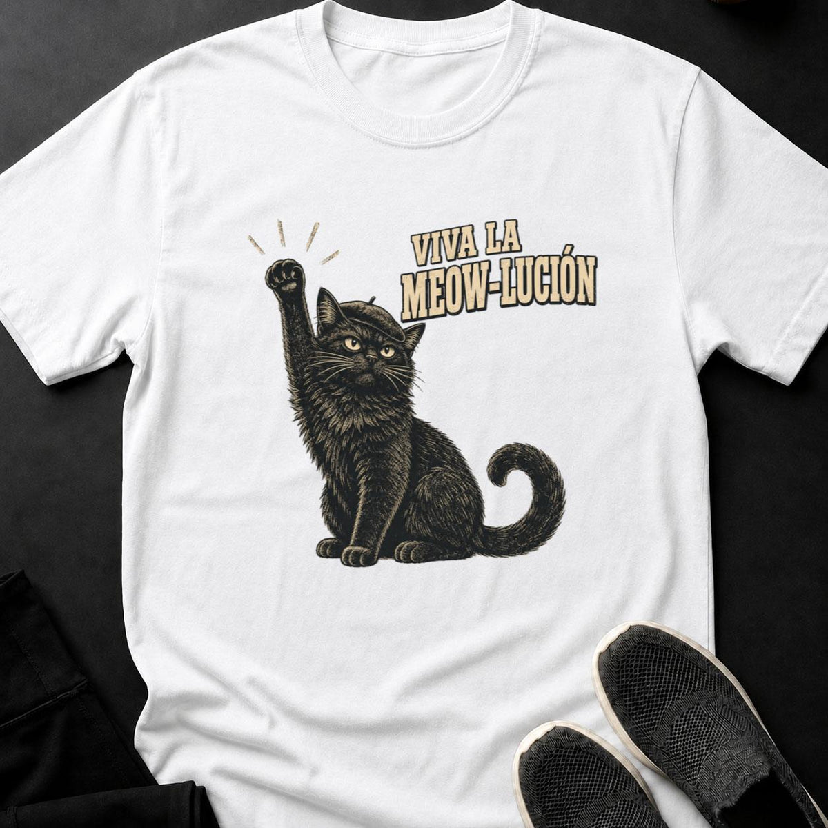 Viva La Meow-lución Cat Poster