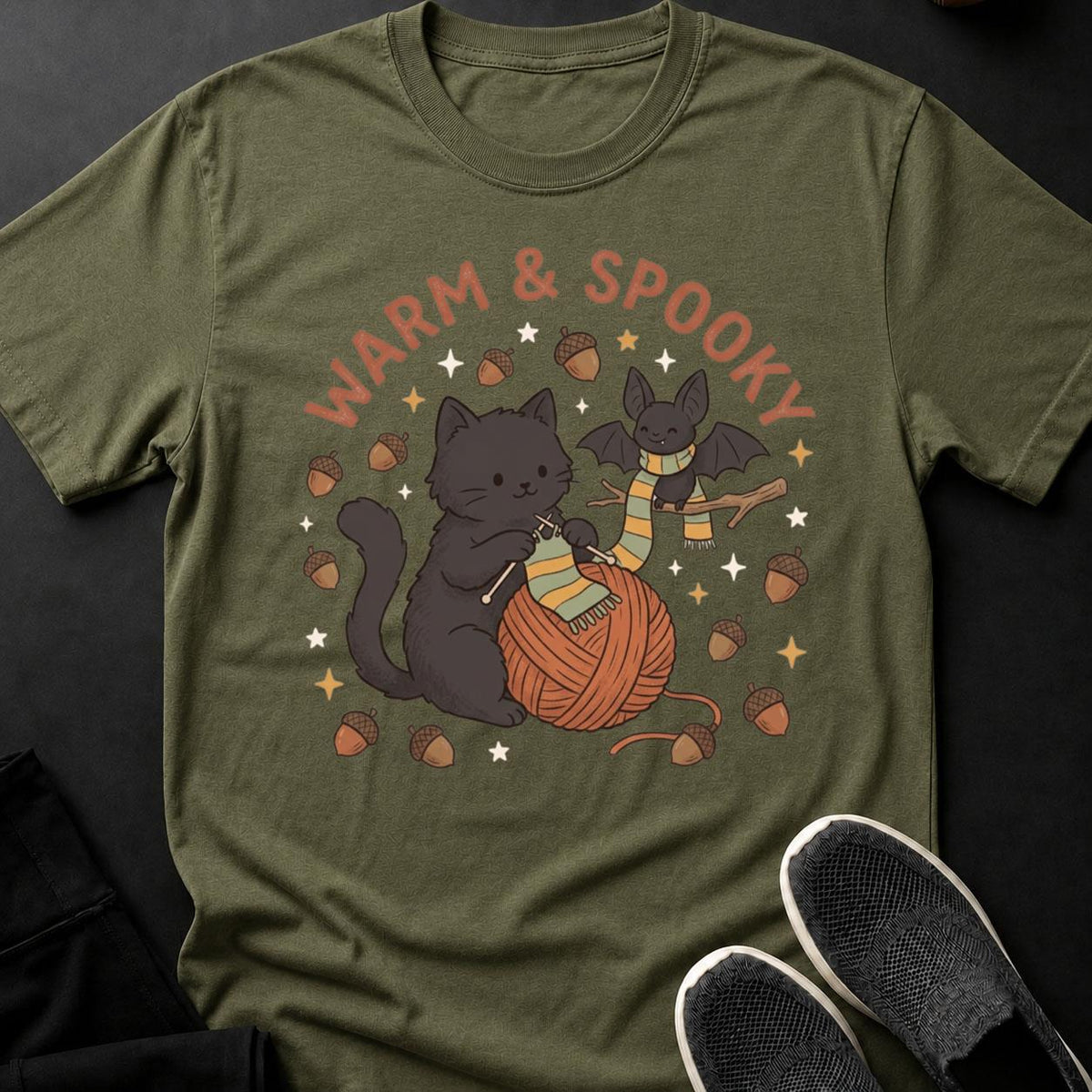 Warm & Spooky Cat Tee