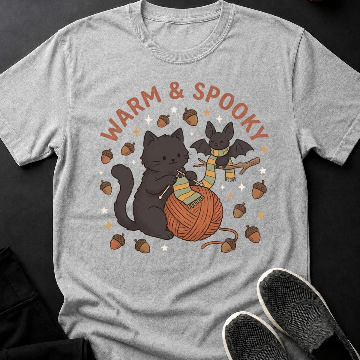 Warm & Spooky Cat Tee