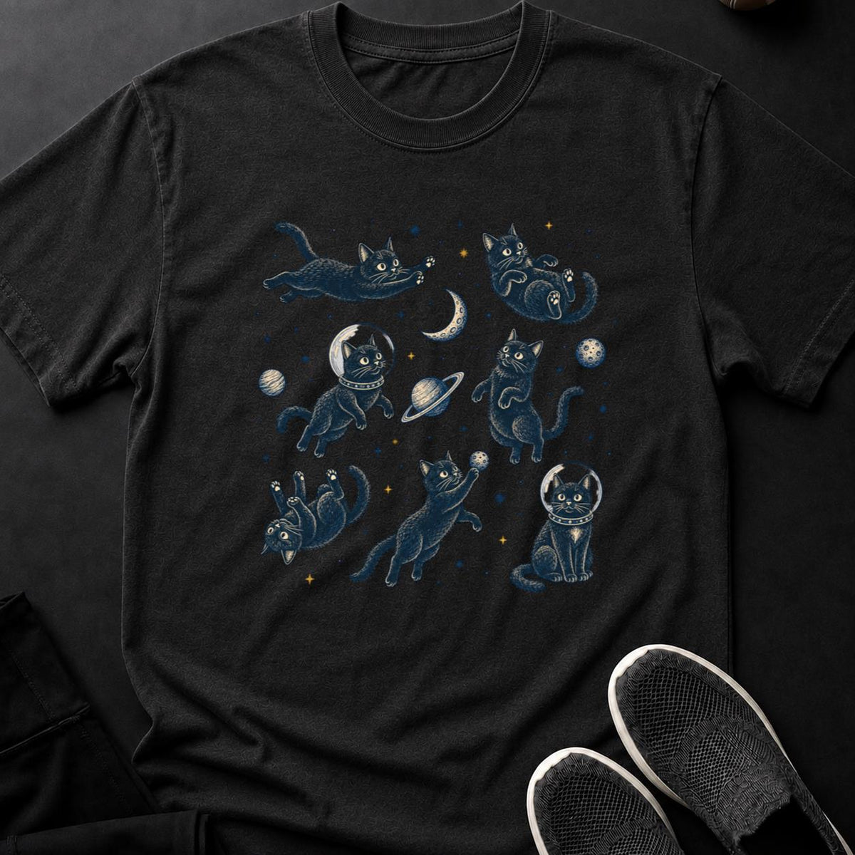 Whimsical Cats in Cosmic Orbit