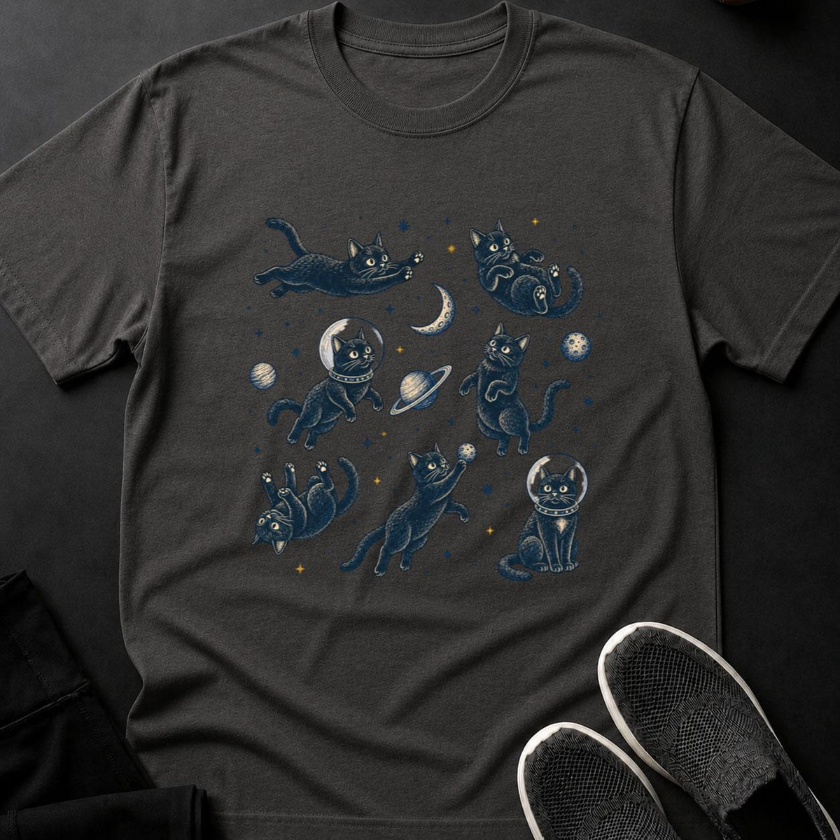 Whimsical Cats in Cosmic Orbit