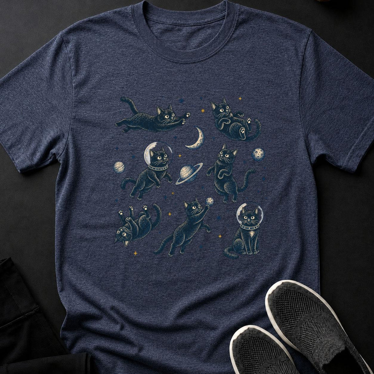 Whimsical Cats in Cosmic Orbit