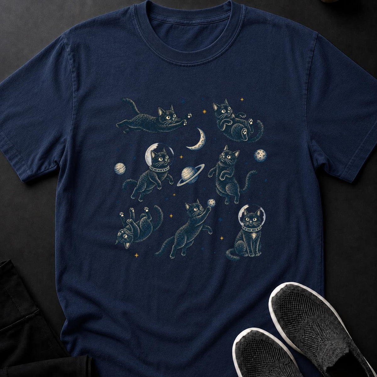 Whimsical Cats in Cosmic Orbit