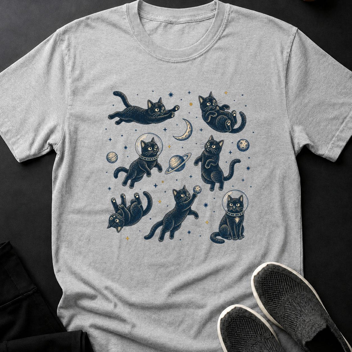 Whimsical Cats in Cosmic Orbit